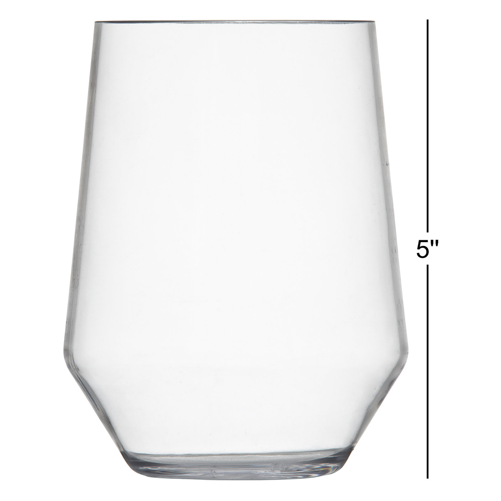 Sole Stemless Wine Glass, Clear, 19 oz.