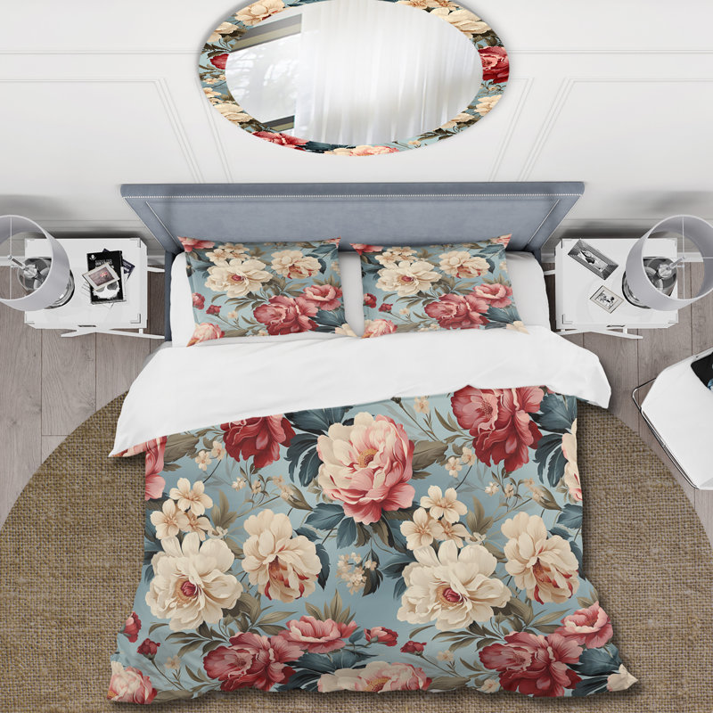Ensemble de housse de couette Debrisha, Housse de couette simple + 1 taie décorative stan