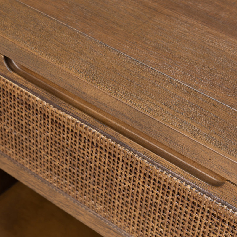 Amenah 1 - Drawer Solid Wood Nightstand