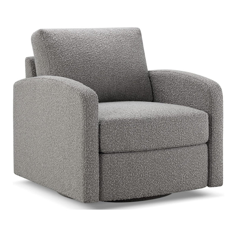 Chaise pivotante Grazia - gris, Polyester gris