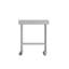 Table de travail commerciale en acier inoxydable avec dosseret de 4 po et tablette réglable-110966393