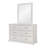 August 6-Drawer Solid and Manufactured Wood Double Dresser