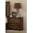 Rustic Style Two-Drawer Nightstand with Centre Glide