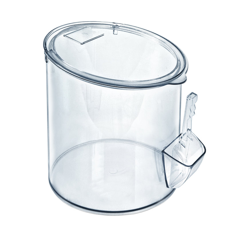 Bac à bonbons en acrylique transparent 9,47 l / 2,5 gallons avec scooper