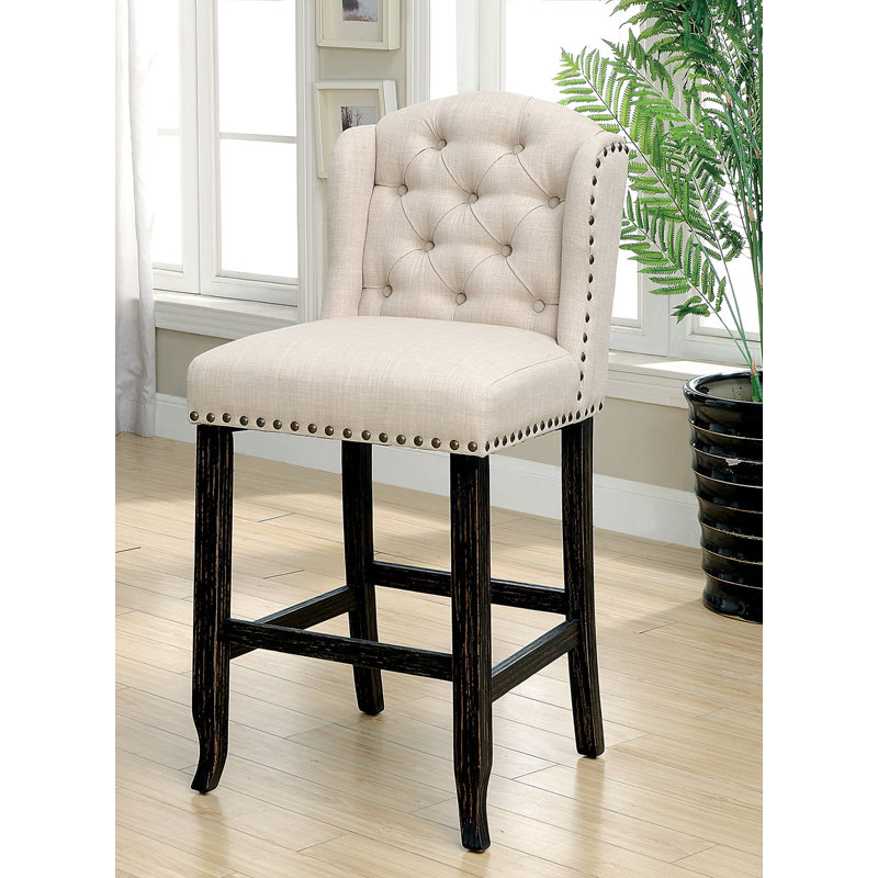 Tabouret Bafford, Beige, Tabouret de bar (siège d'une hauteur de 30 po)