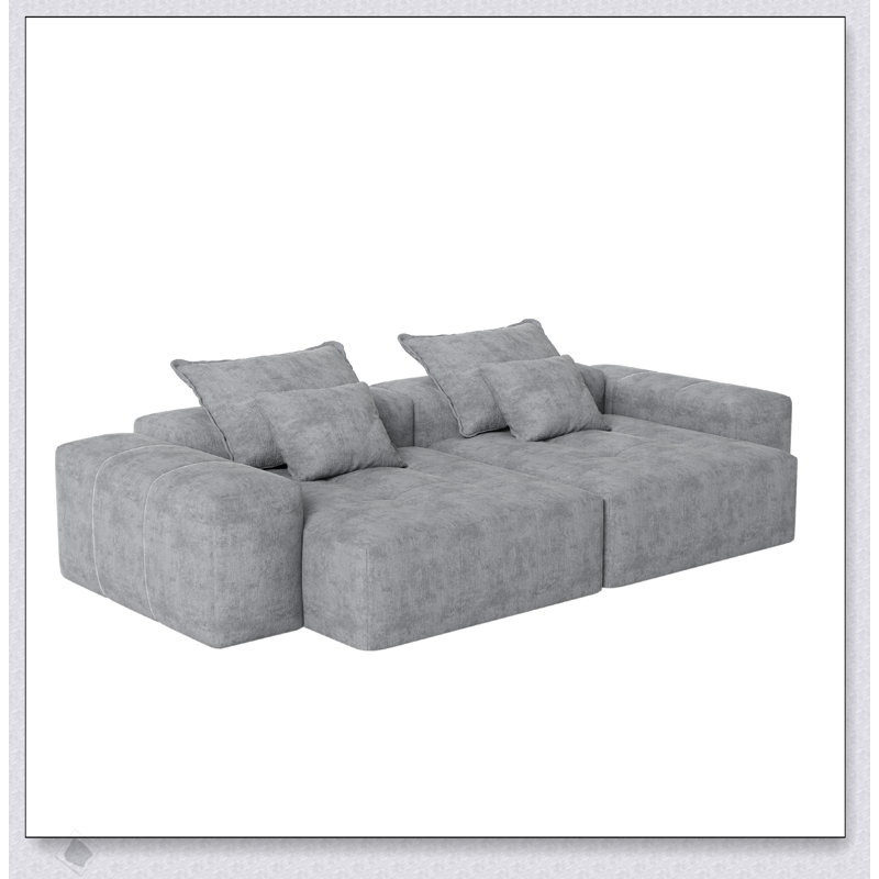 Canapé modulaire surdimensionné Modern, Gris