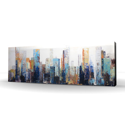 «Abstract City» texturé - Toile de bâtiment contemporain
