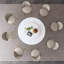 Table de salle à manger ronde 53 po 53 po avec plateau tournant à 360 ° lisse et résistant aux taches et à la chaleur, design minimaliste moderne pour la salle à manger, la cuisine, le coin-repas et l'espace compact (table seulement)