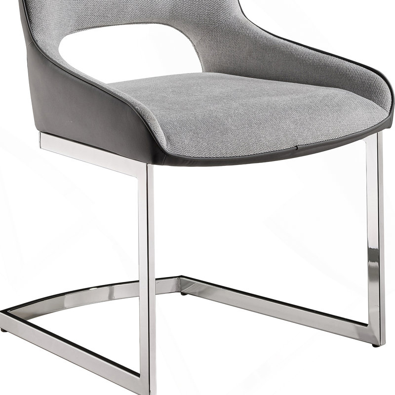 Ensemble de chaises polyvalentes en métal et similicuir pour une expérience culinaire élégante