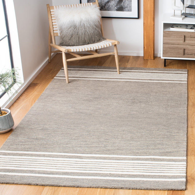 Tapis en laine et coton touffeté à la main Mascotte, Rectangle de 5 pi x 8 pi