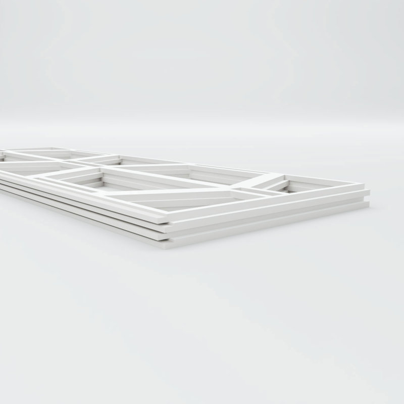 Panneau de lambris H 32 1/4 po x l 94 1/2 po x P 3/8 po