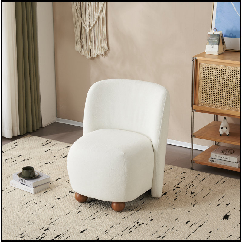 Chaise d'appoint polyvalente et moderne avec construction robuste et revêtement confortable, Blanc
