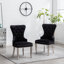 Chaise d'appoint rembourrée en velours Sydnie-1296681848