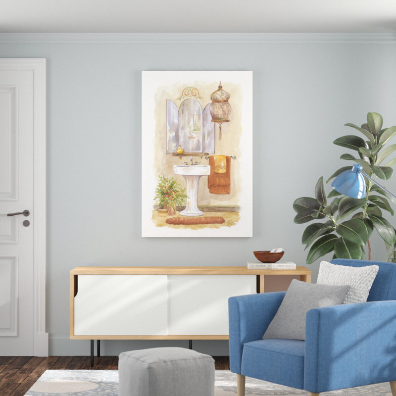 Bath In Spice I by Jerianne Van Dijk - Painting, 122cm H x 81cm W, Wrapped Canvas