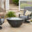 Monae Rectangle Concrete Smokeless Fire Pit Table-47816189-47816187
