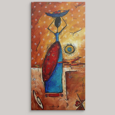 «Brodney African Queen» par Megan Duncanson, impression, H 20 po x l 10 po x P 1,5 po, Toile