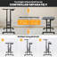 Adjustable Metal Base Computer Desk