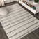 Redrick Minimalist Stripe Cream/Gray Rug