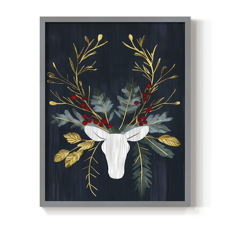 Reproduction encadrée - bois massif, H 15 po x l 12 po, Gris