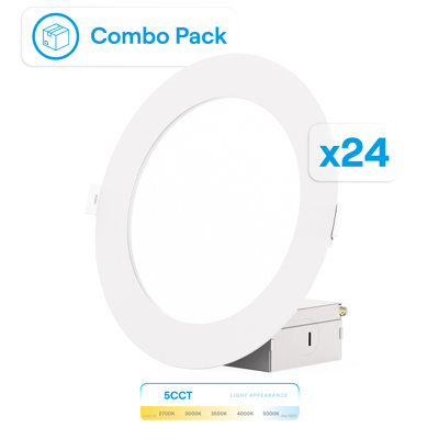 Ensemble de 6 lumières à DEL encastrées Infibrite Thin