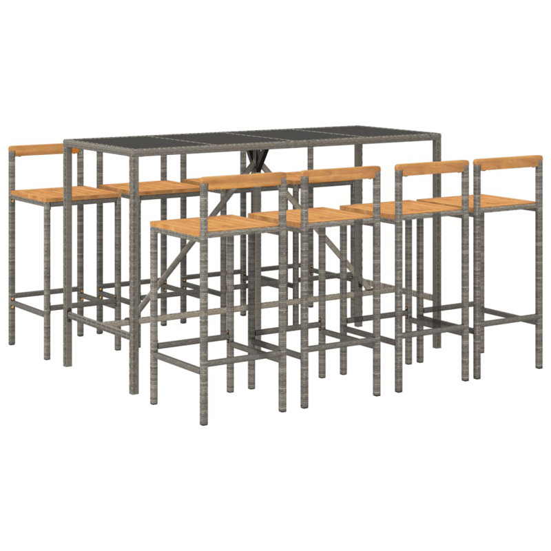 Adelys 40cm Bar Set, Grey