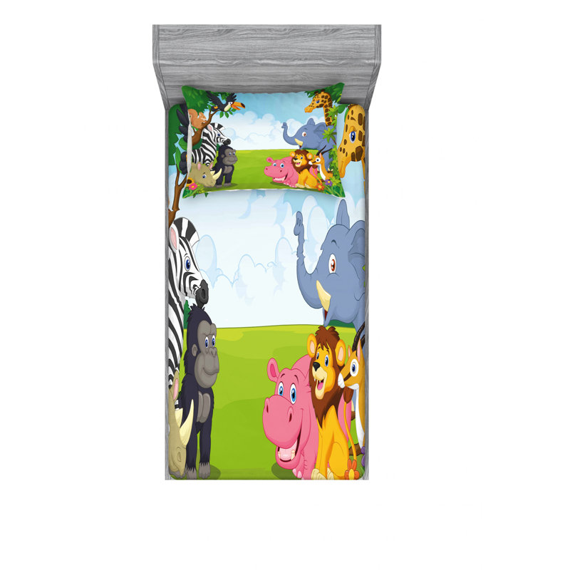 Ensemble de draps pour chambre d'enfant, Ensemble de draps pour lit simple TG avec drap-hou