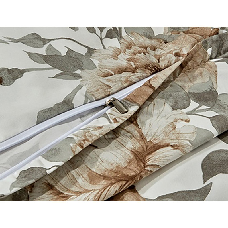 Bibb Home 4 pc Down Alternative Comforter Set, Queen Comforter + 2 Queen Shams