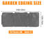 10 cm H x 25 cm W Polypropylene Lawn Edging Fencing