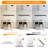 5 - Light LED Dimmable Linear Kitchen Island Pendant