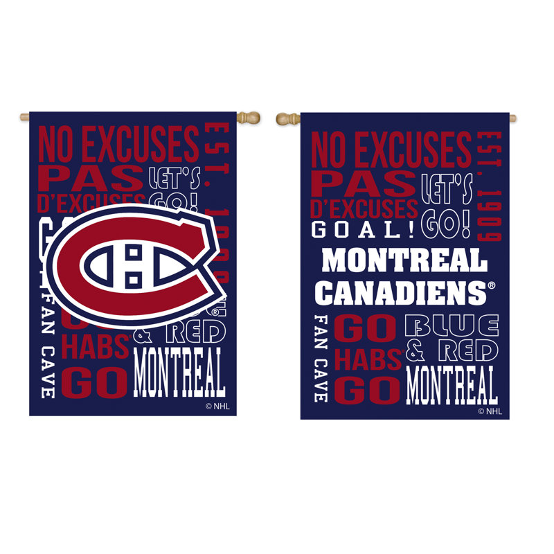 Polyester 44 x 28 po nhl 2 côtés drapeau maison, St. Louis Blues