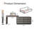 Carmavy Extendable Vanity Makeup Table Home Office Wooden Desk with Flip-Top Makeup Mirror and 6 Storage Drawers-115161921