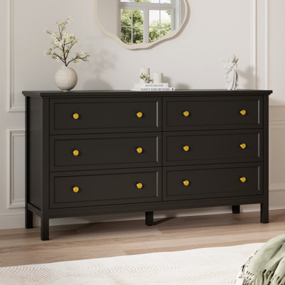 Commode 6 tiroirs 55,1 po