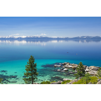Kayaking Lake Tahoe - Wrapped Canvas Print