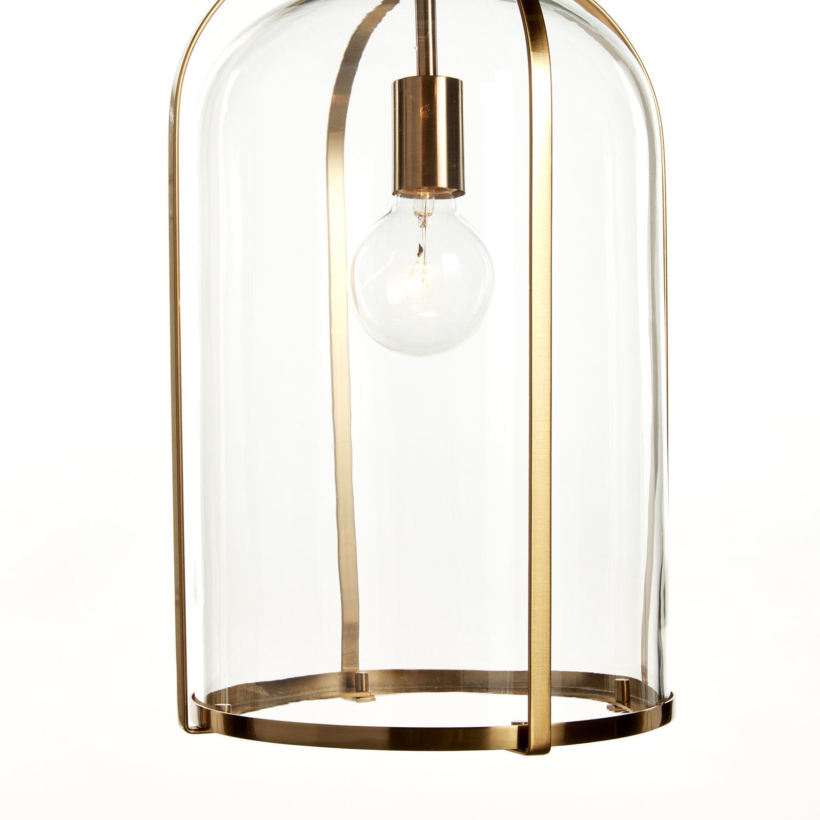 Kilgo Single Light Glass Plug-in Pendant