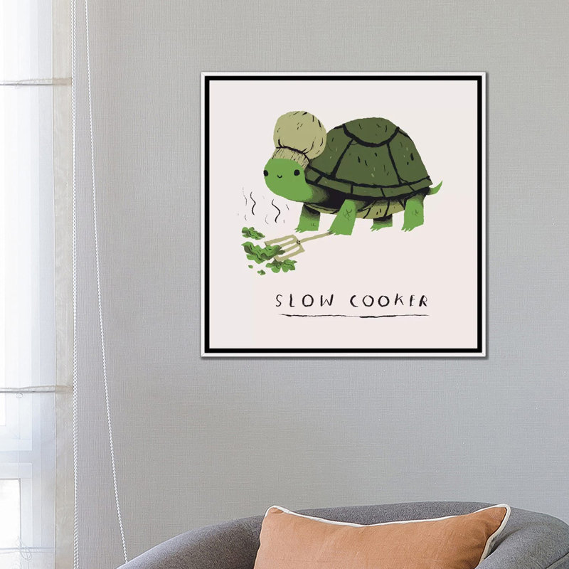 «Slow Cooker» par Louis Roskosch - reproduction d'art, Toile blanche encadrée, Aucun mat, H 26 po x l 26 po x P 1,5 po