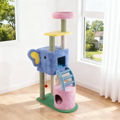Arbre à chat multifonctionnel mignon et amusant