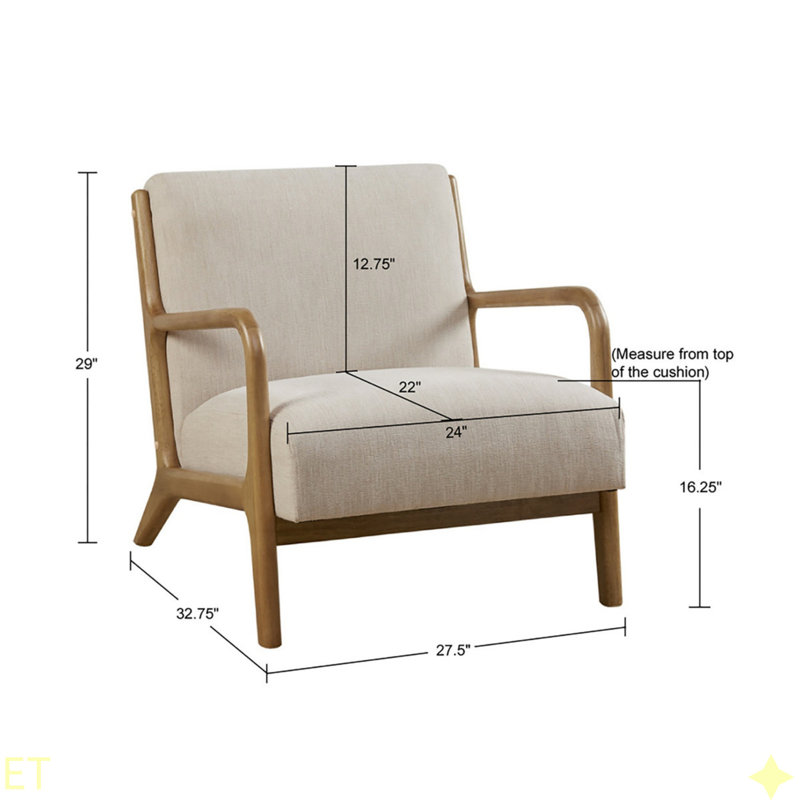 Méridienne, fauteuil confortable, Crème, crème