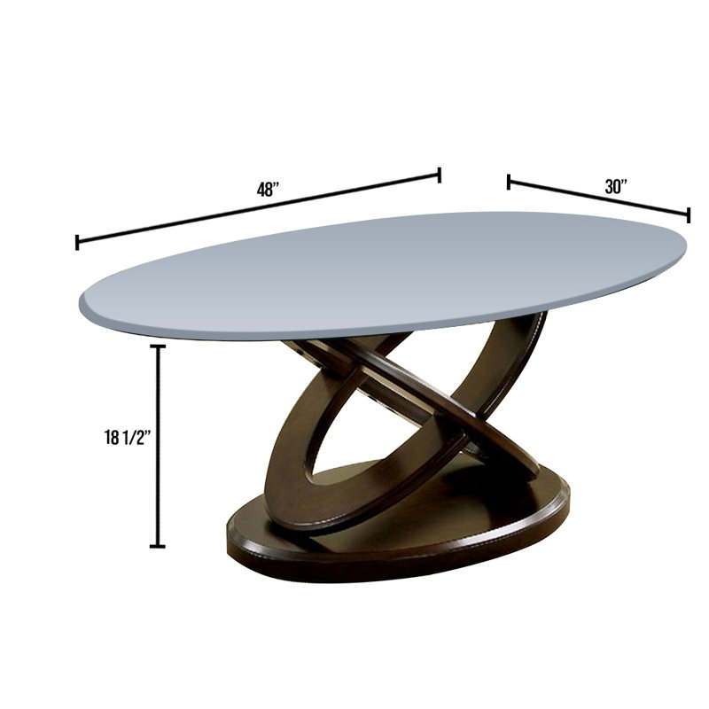 Amin Glass Top Coffee Table