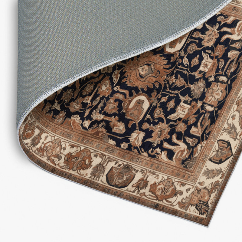Tapis d'intérieur et d'extérieur brun Persian, Rectangulaire 2 pi x 3 pi