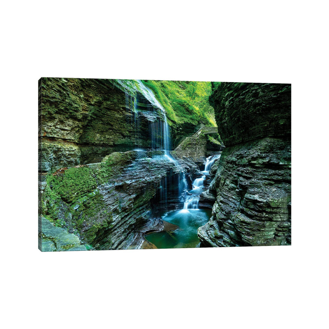 Rainbow Bridge & Falls, Watkins Glen State Park, New York