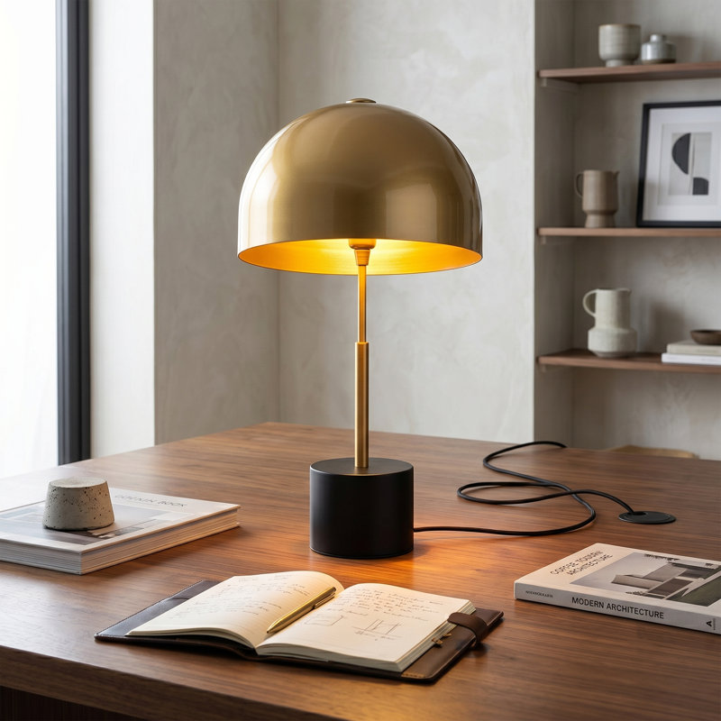Mireille 21" Metal Dome Table Lamp