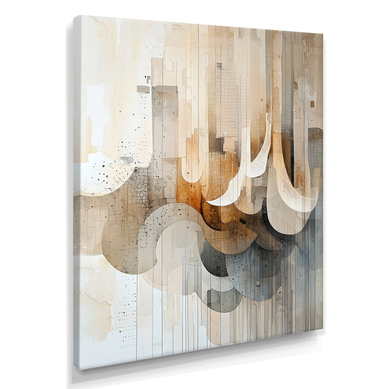 Olodort - Décoration murale abstraite, 32" H x 16" W, Toile tendue, Ne s’applique pas