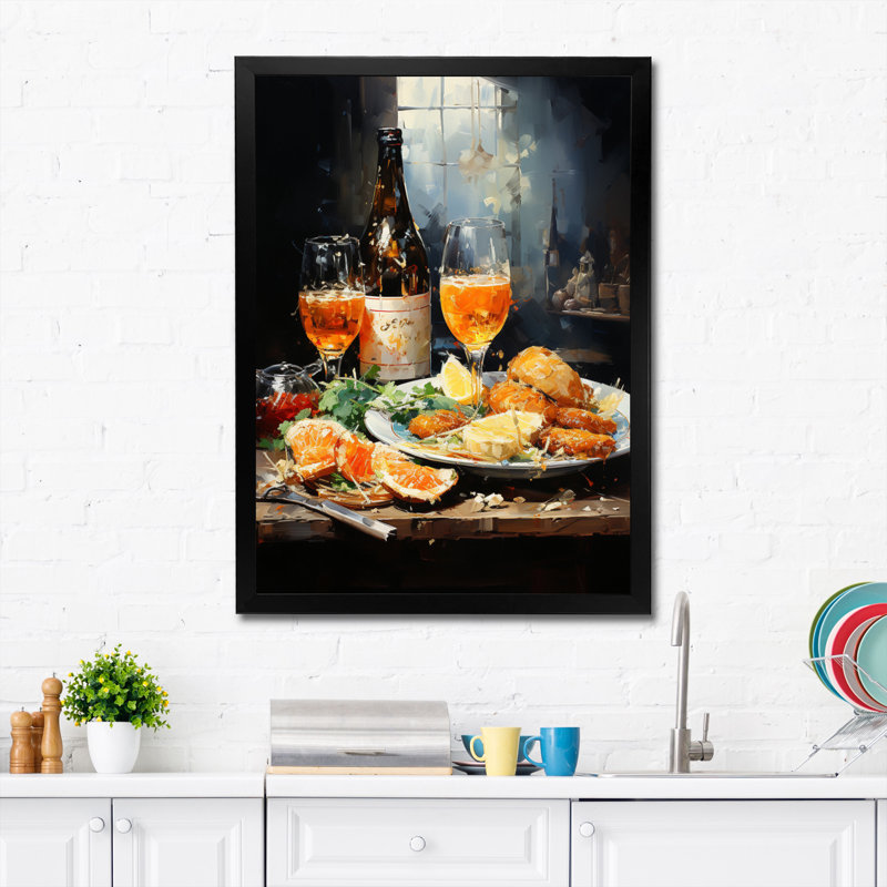 Cimone Food Beer A Festive III, H 32 po x l 24 po x P 1 po, Cadre photo noir