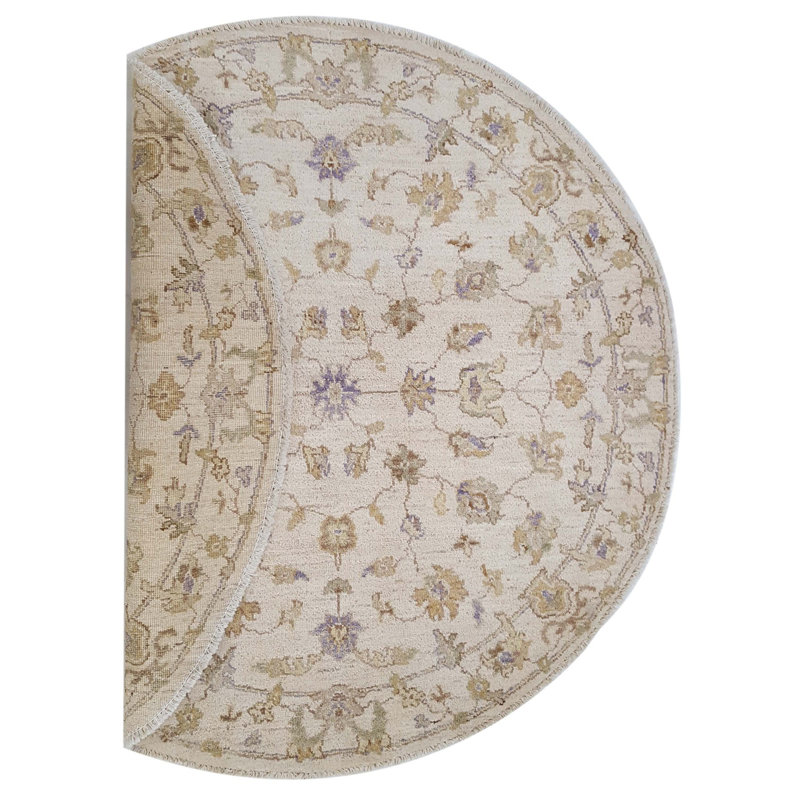 Daugherty Hand Knotted 4x4 Ivory Round