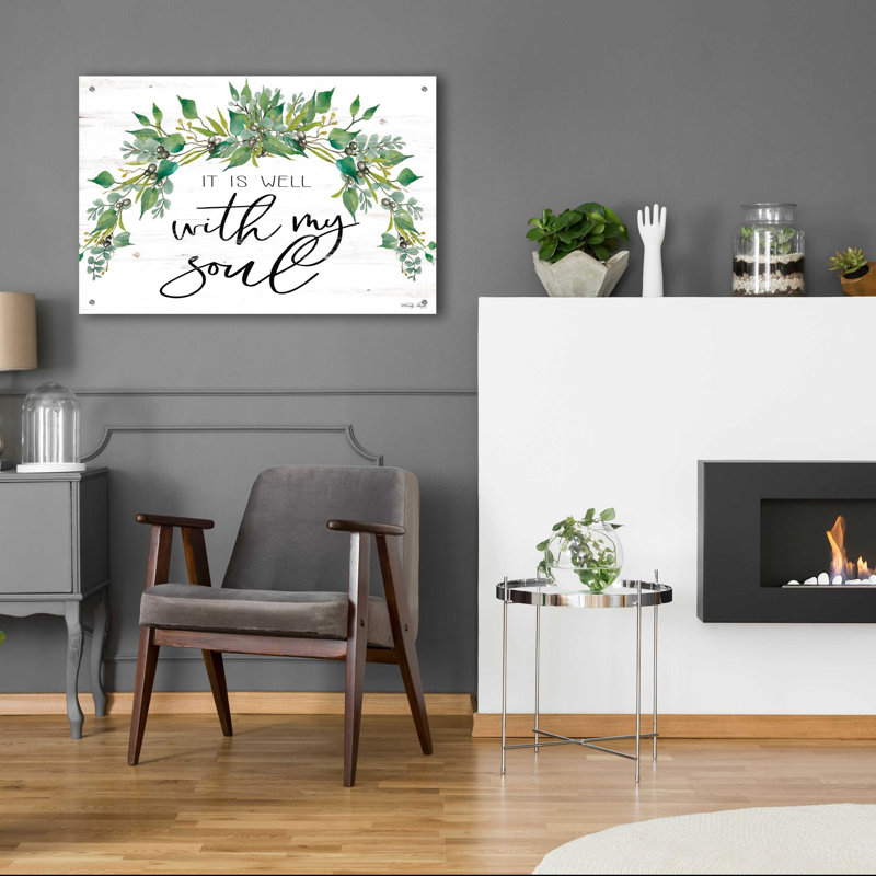 «It is Well With My Soul 2» par Cindy Jacobs, art mural en verre acrylique, H 24 po x l 36 po x P 0,2 po