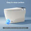 Non-Electric Bidet Toilet With Foot Kick Flush, Cold Water Wash & Soft-Close Seat