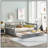 Full Size Daybed Wood Bed With Twin Trundle, Space-Saving And Multi-Functional Design For Modern Living-1677659790