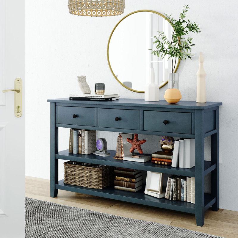50'' Console Table, Navy