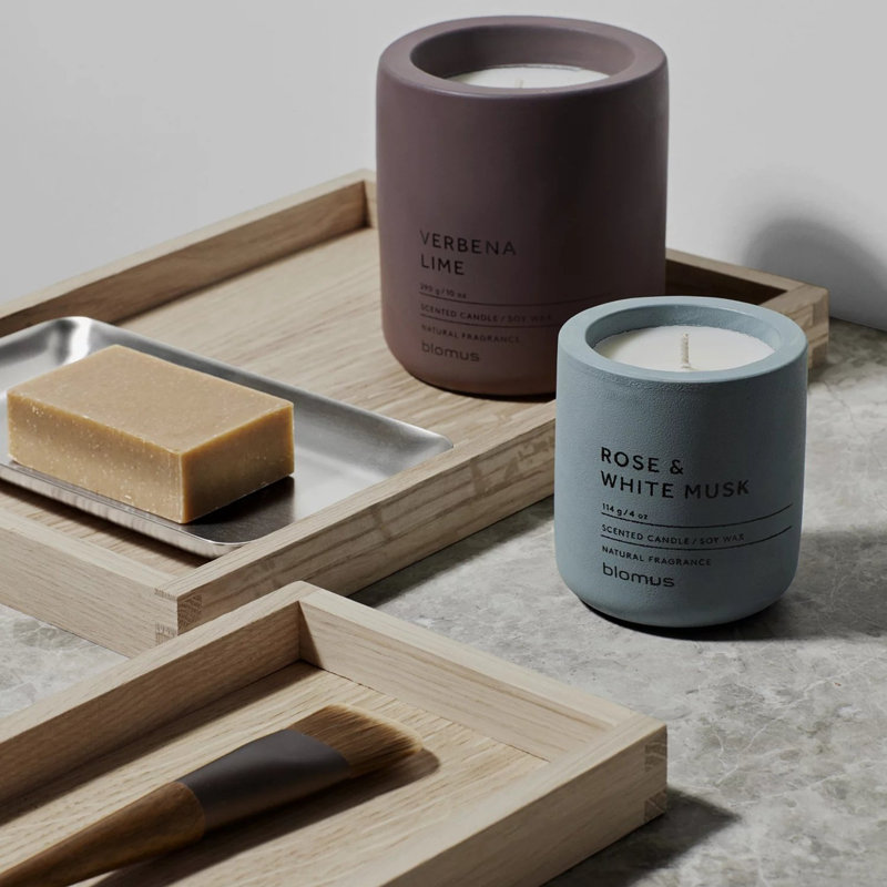 Fraga Scented Pillar Candle, 8cm H x 6.5cm W x 6.5cm D