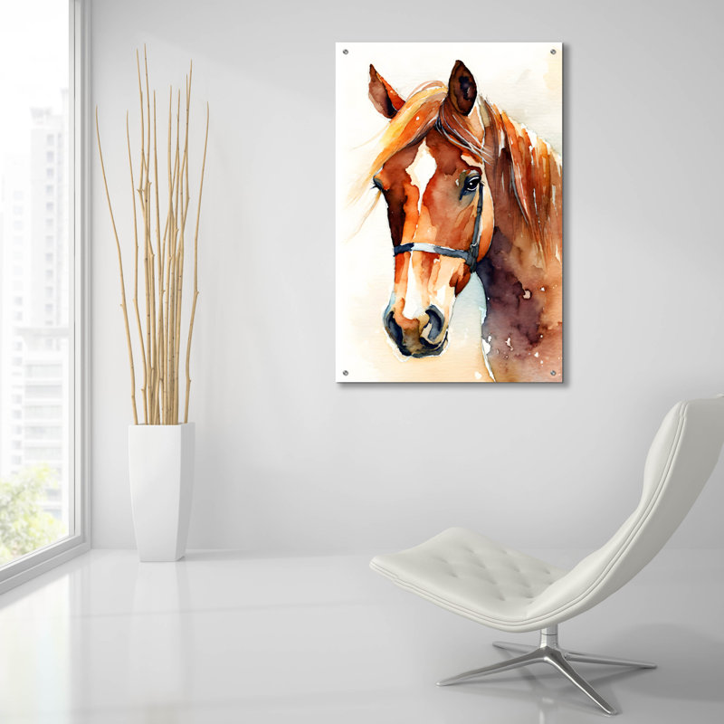 «Horse 2» par Petals Prints Design, H 36 po x l 24 po x P 0,2 po